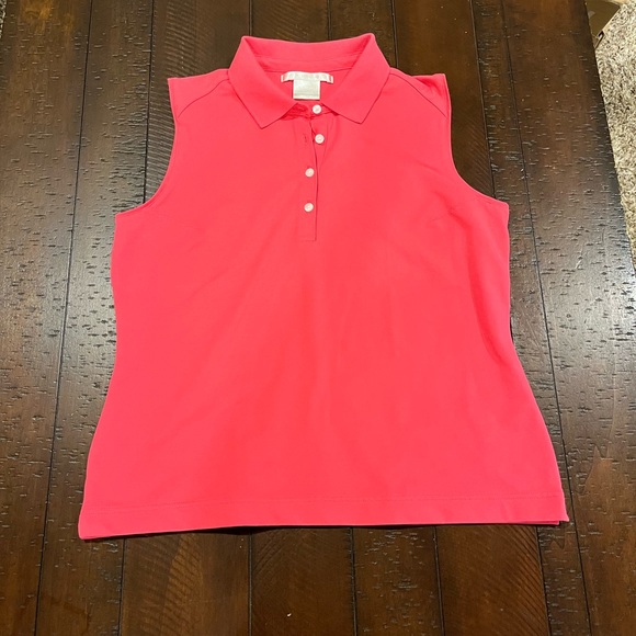 NWOT – PINK “NIKE GOLF” FIT DRY LADIES GOLF SHIRT - MED - Picture 7 of 9
